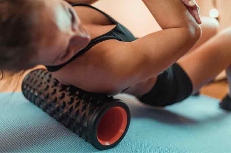 foam roller trapecio